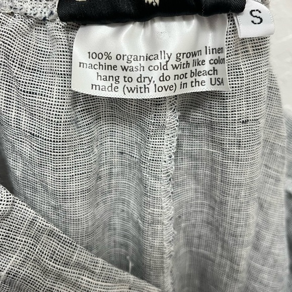 Goddess Gear Cropped Wide Leg Organic Linen Pants Size Small - Picture 7 of 10